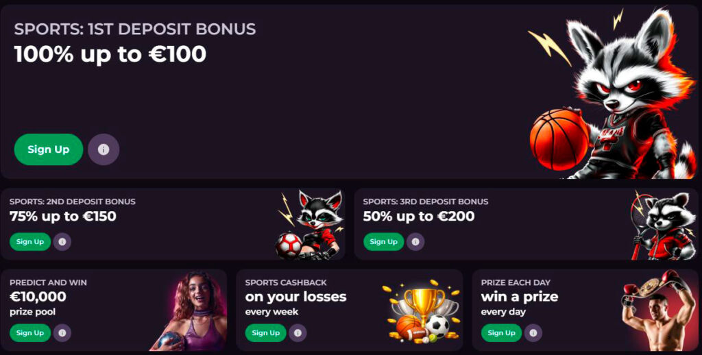 sports bonuses rockyspin casino